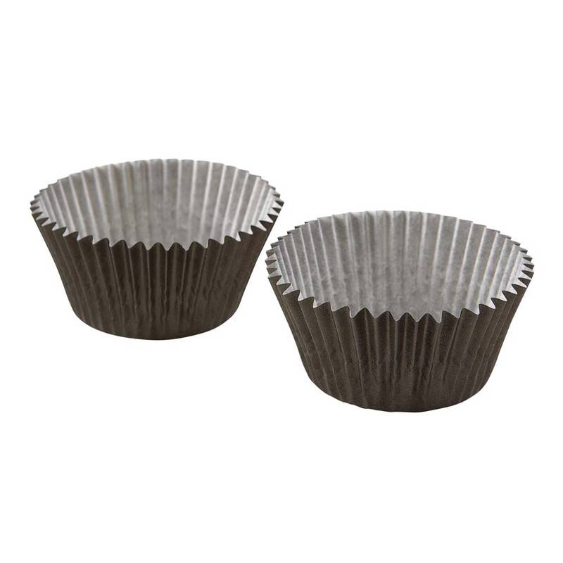 Muffinform/cup cakes brun &Oslash;50x35mm 1000stk/pak