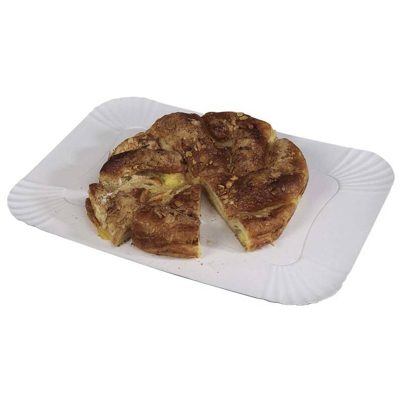 Papfad hvid 43x30cm 100stk/pak Cateringfad Rektangul&aelig;r pakke a 100 stk