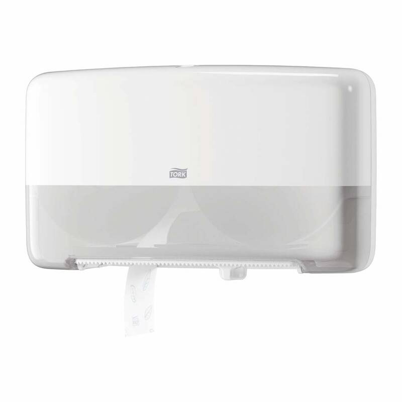 Tork T2 twin mini dispenser jumbo toiletpapir hvid 555500