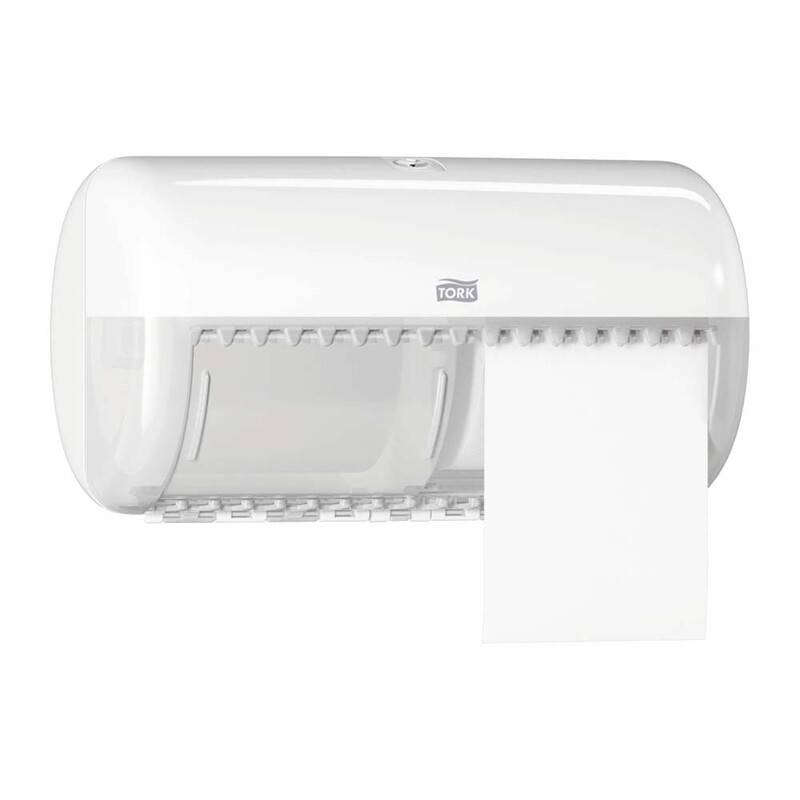Tork T4 Twin dispenser toiletpapir hvid - movani.dk
