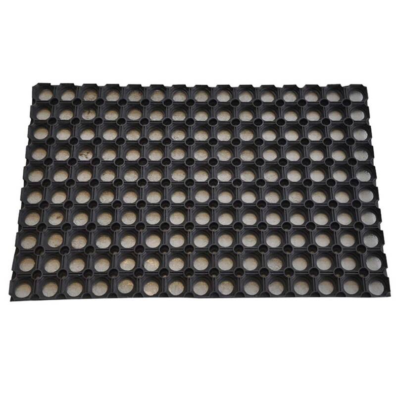 M&aring;tte ringgummi 23mm 60x80cm D&oslash;rm&aring;tter Clean Carpet Outdoor sort