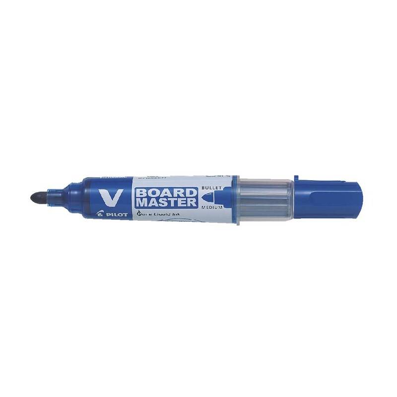 Whiteboardmarker Pilot V-Board Master bl&aring; rund spids 2,3mm
