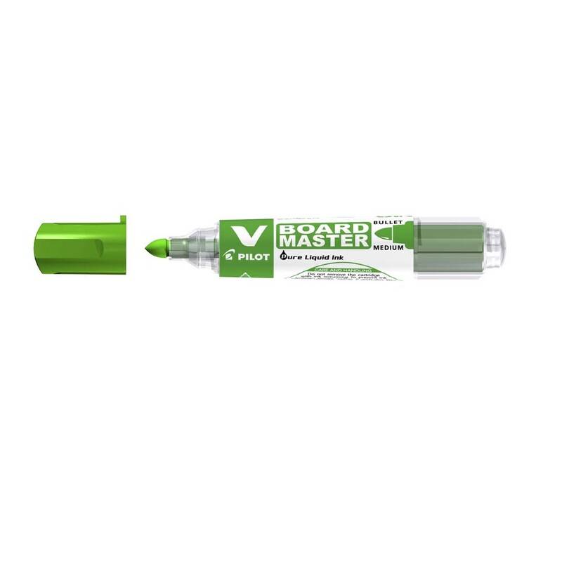 Whiteboardmarker Pilot V-Board Master gr&oslash;n rund spids 2,3mm