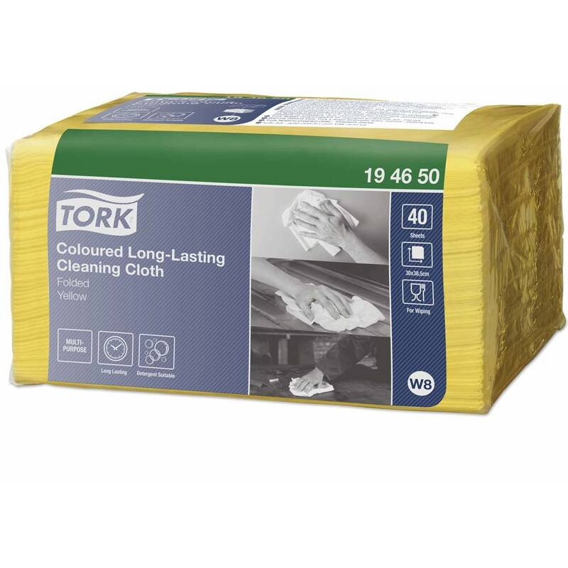 Allround klud Tork Premium W8 Small Pack gul 30x38cm 40stk