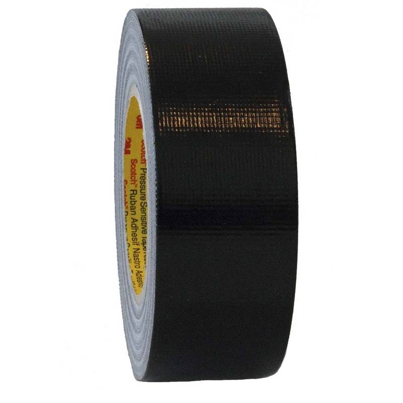 Tape 3M 2903 L&aelig;rred sort 48mmx50m Gaffatape 48 mm x 50.00 m Rulle