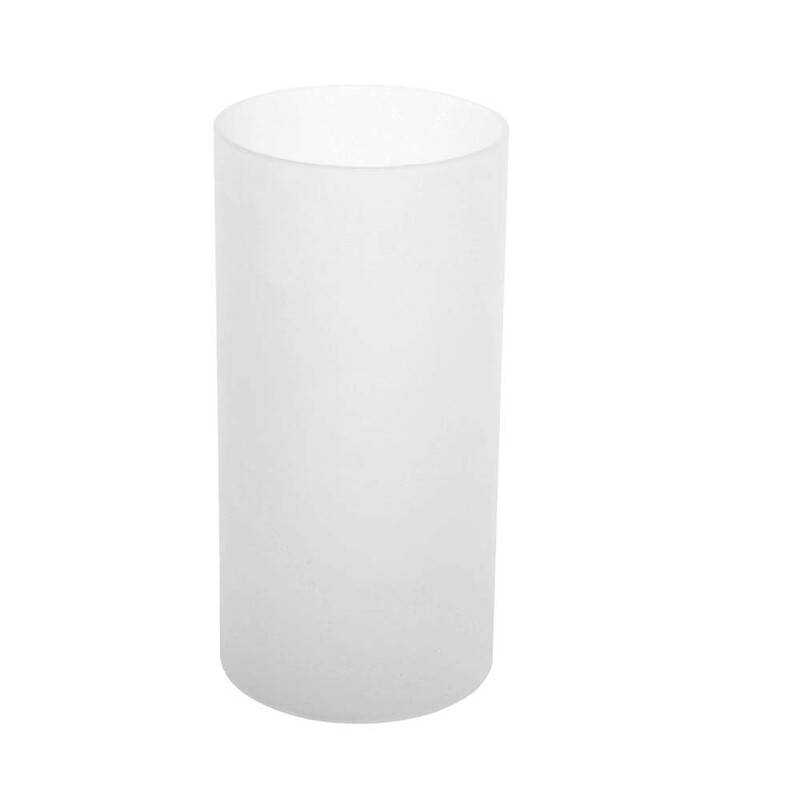 Glas t/olielampe Basic Frosted klar Glass hvid pakke a 6 stk