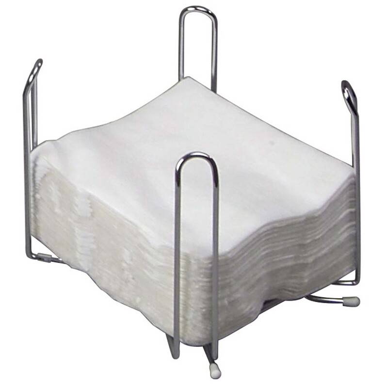 Servietstativ metal til 33x33cm 1/4-fold 1stk/pak