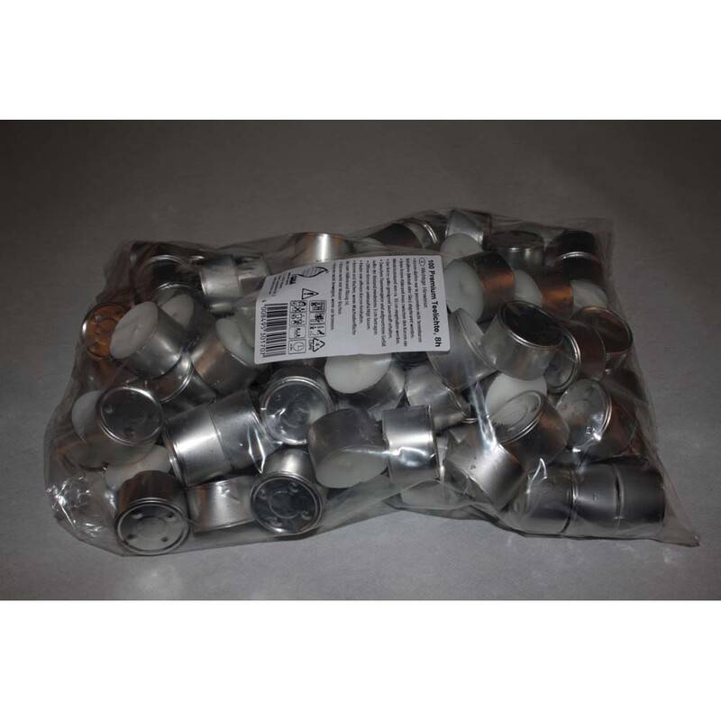 Fyrfadslys 8 timer 100stk/pak Voks hvid pakke a 100 stk