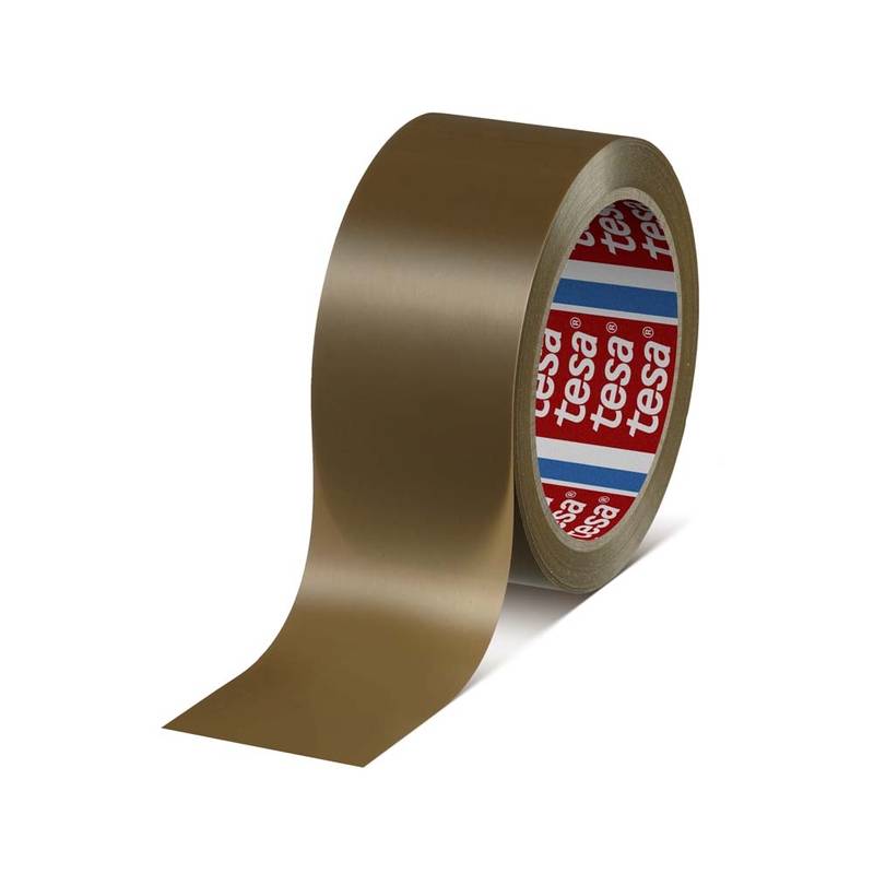Tape tesa 4120 PVC 50mmx66m Brun Manual adhesive tape x 66.00 m Rulle