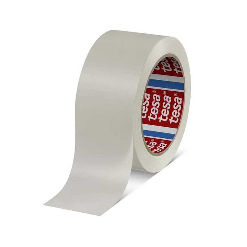 Tape tesa 4100 PVC 50mmx66m hvid Pakketape rillet x 66.00 m Rulle