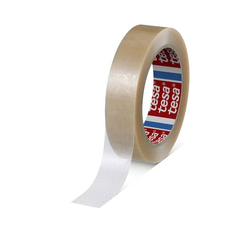 Tape tesa 4124 PVC 25mmx66m Klar Pakketape 25 mm x 66.00 m Rulle