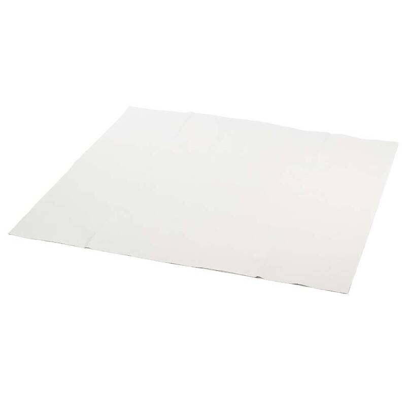 Stikdug papir m/PE-bel&aelig;gning hvid 100x100cm 25stk/kar