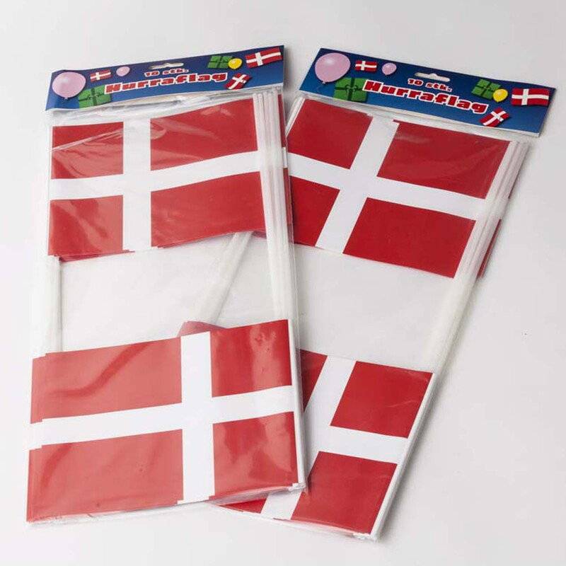 Flag papir p&aring; pind 14,5x19cm 10stk/pak