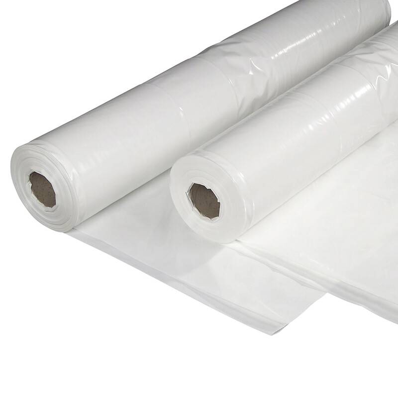 Plastik PE hvid 2x50mx0,15mm UV-b 13,8kg foldet 1 gang
