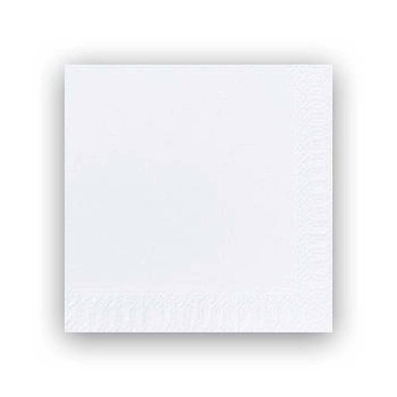 Servietter Duni 3-lags hvid 33cm 1000stk/kar
