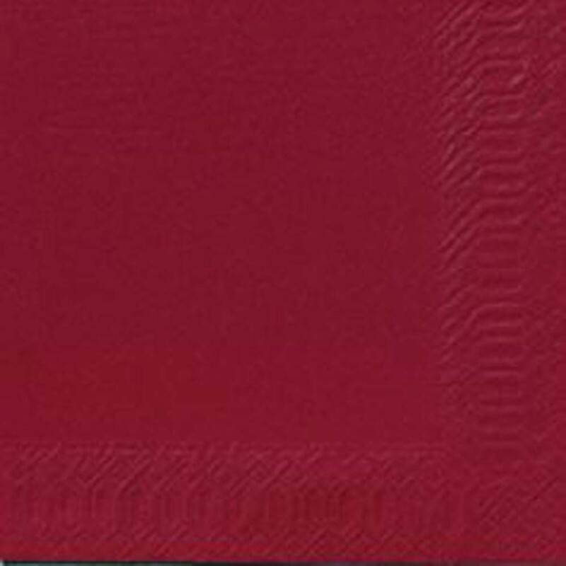 Servietter Duni 3-lags bordeaux 33cm 1000stk/kar