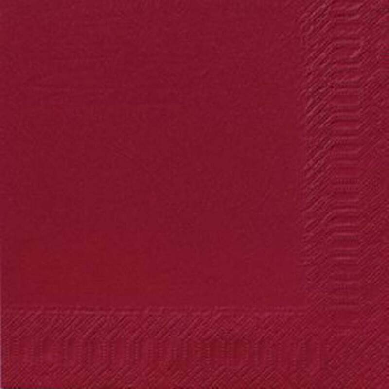 Servietter Duni 3-lags bordeaux 40cm 1000stk/kar