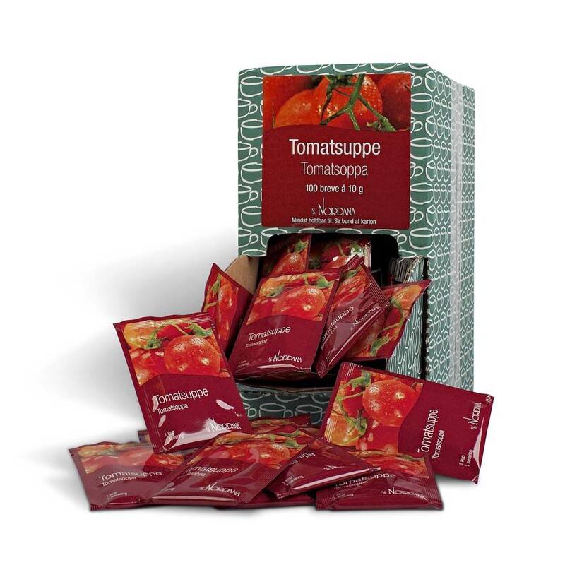 Tomatsuppe 10g 100breve/pak pakke a 100 stk