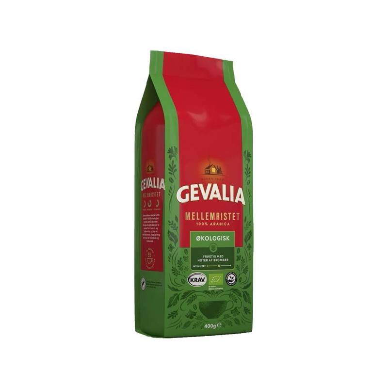 Kaffe Gevalia &Oslash;kologisk 400g/ps 16ps/kar Rainforest Alliance