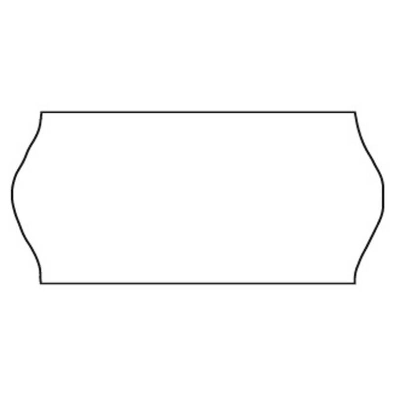 Etiket Meto 26x12mm hvid frostlim 5 1500stk/rul