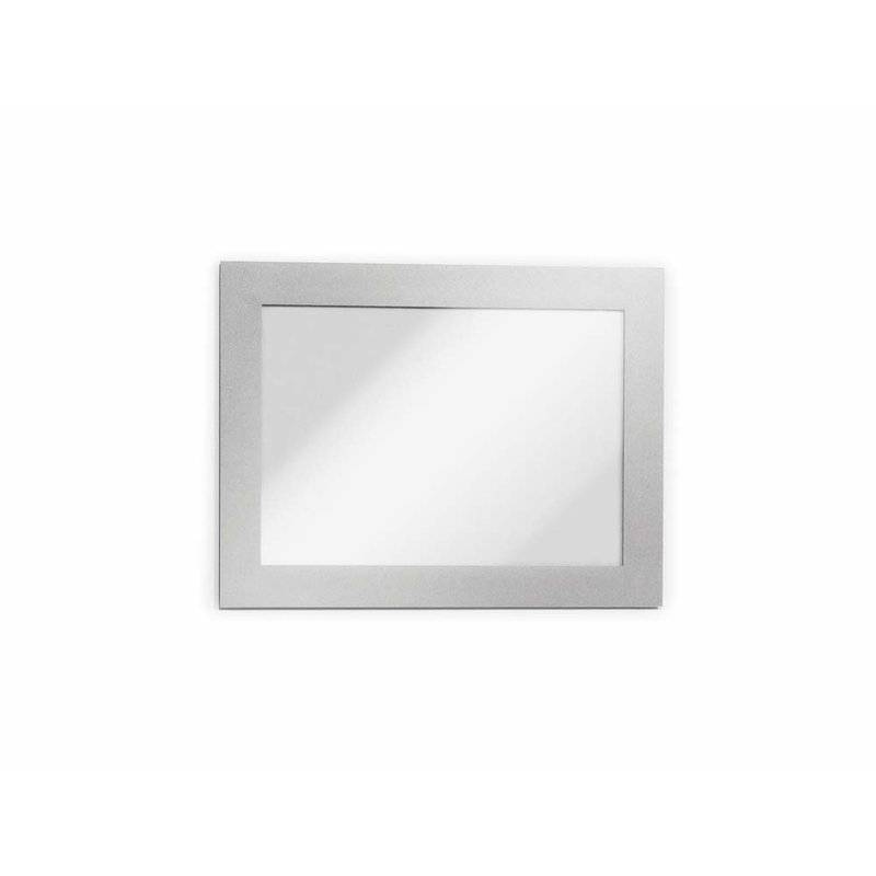Skilt DURAFRAME&reg; selvkl&aelig;bende A6 m/s&oslash;lv ramme 2stk/pak