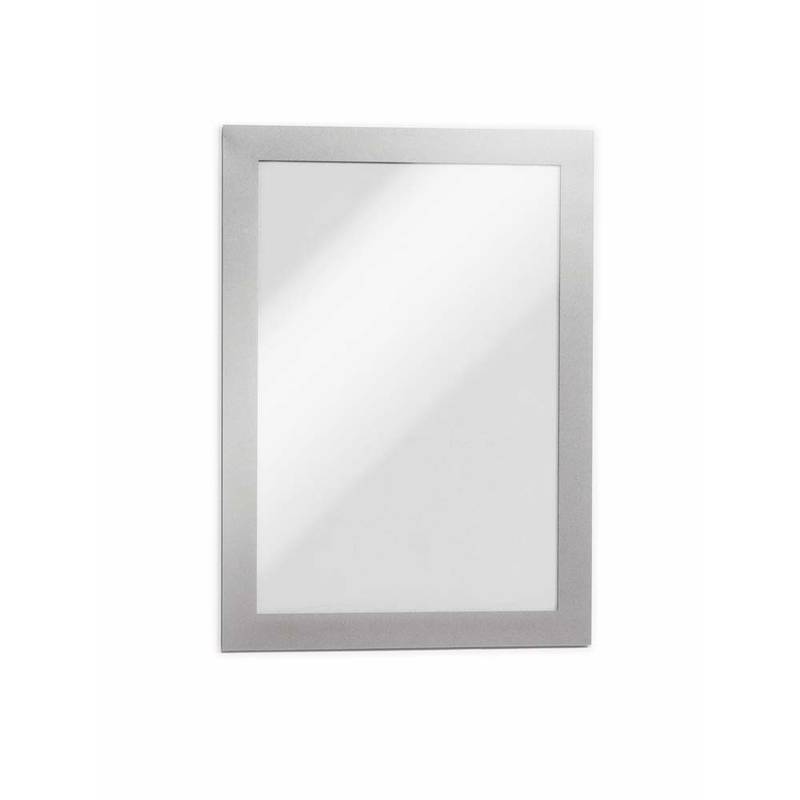 Skilt DURAFRAME&reg; selvkl&aelig;bende A5 m/s&oslash;lvramme 2stk/ps