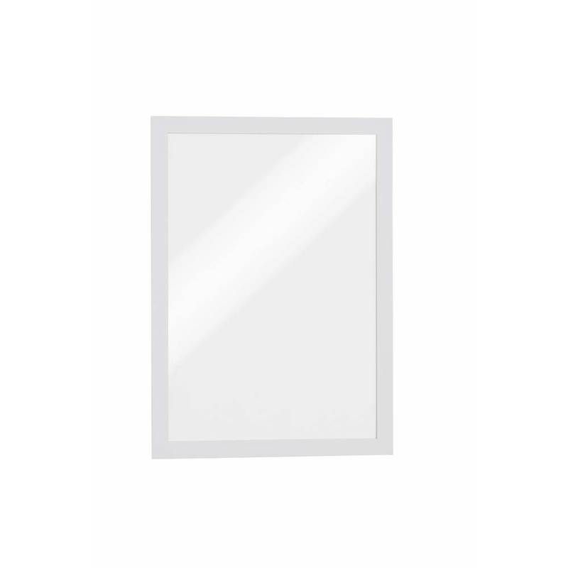 Skilt DURAFRAME&reg; selvkl&aelig;bende A4 m/hvid ramme 2stk/pak