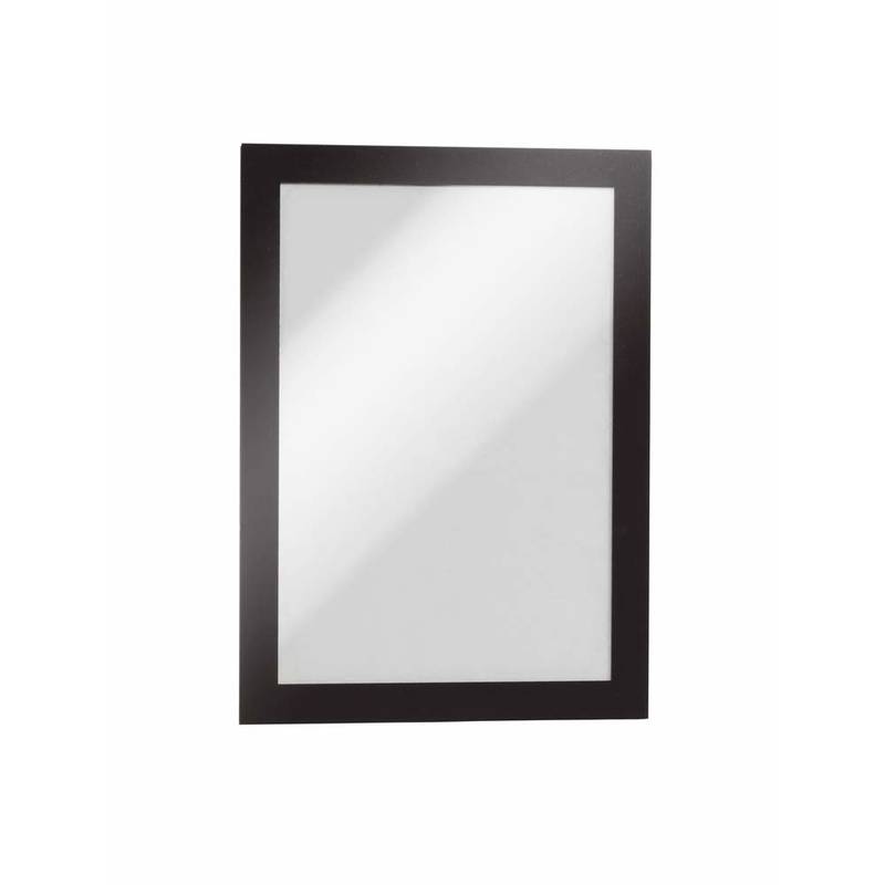 Skilt DURAFRAME&reg; MAGNETIC A5 m/sort ramme 5stk/pak