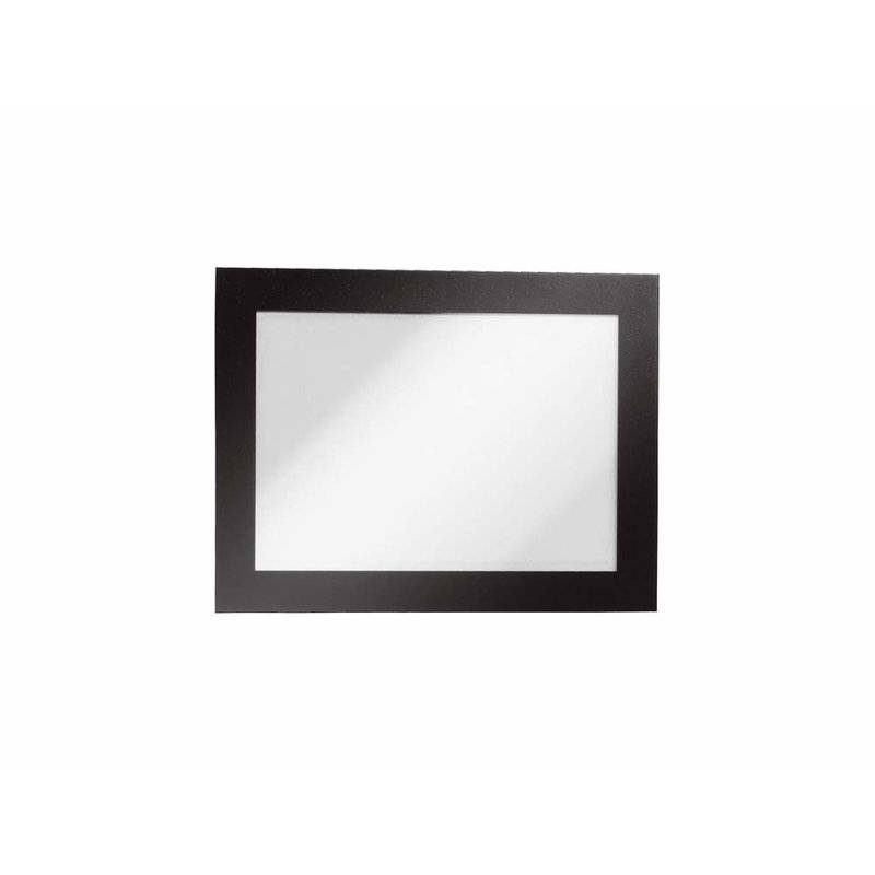 Skilt DURAFRAME&reg; MAGNETIC A6 m/sort ramme 5stk/pak
