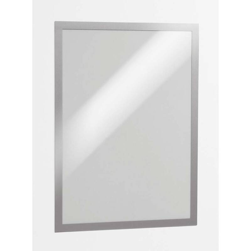 Skilt DURAFRAME&reg; selvkl&aelig;bende A3 m/s&oslash;lv ramme 2stk/pak