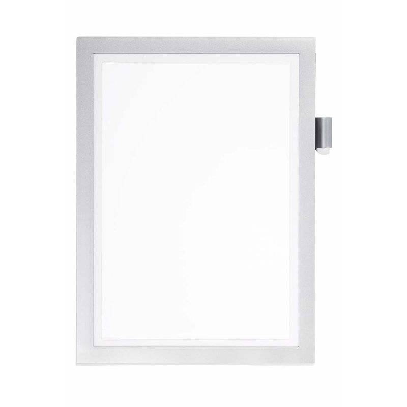 Skilt DURAFRAME&reg; Note A4 m/s&oslash;lv ramme Magnetlomme Durable Duraframe