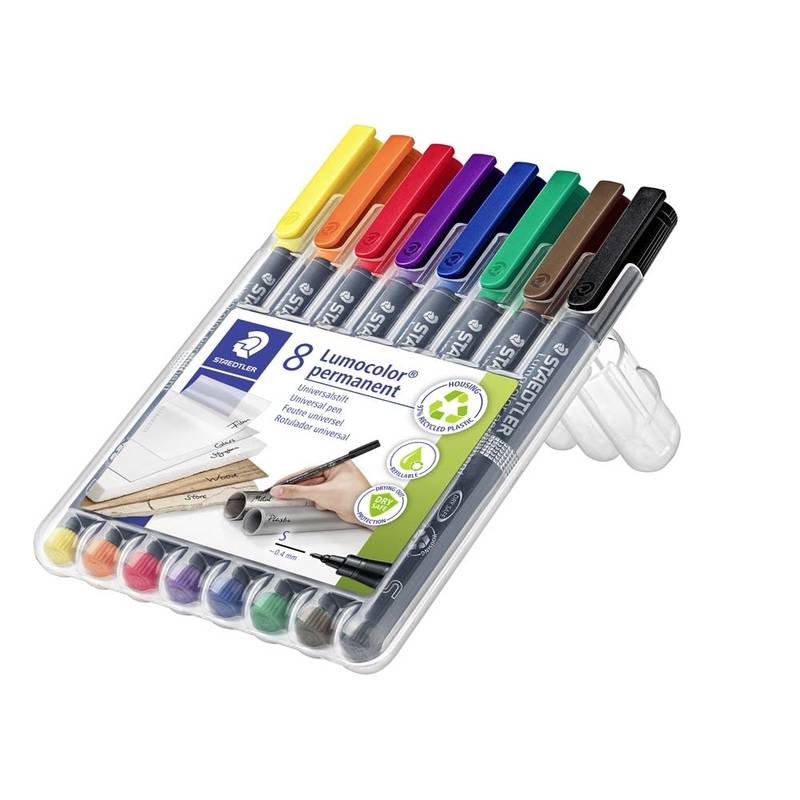 OHP-pen Lumocolor ass S 0,4mm 313WP-8 permanent