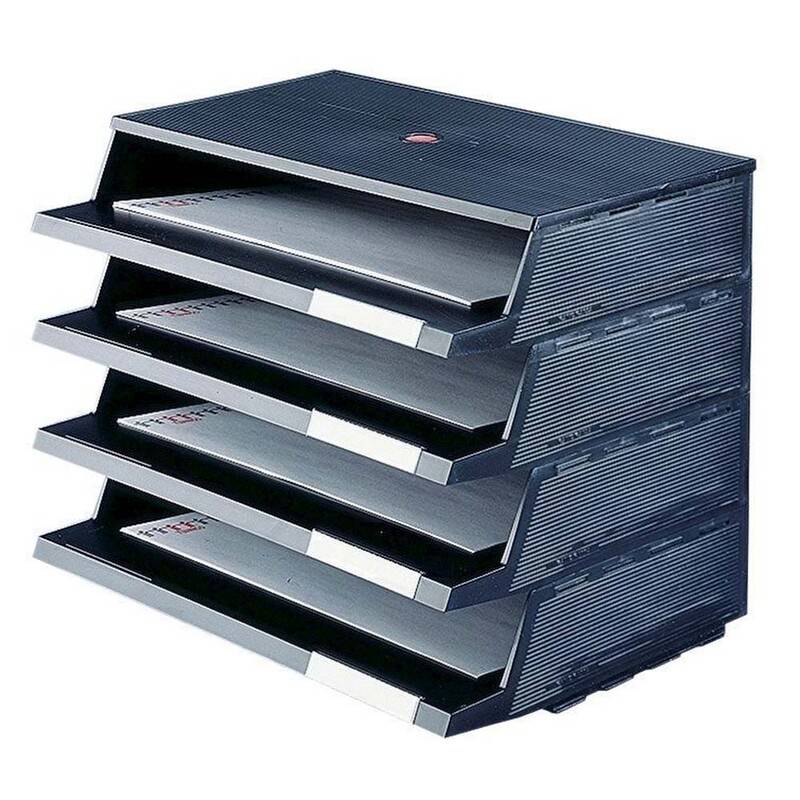 Brevbakker Twin Panorama sort 2100-1 4bakker/stk