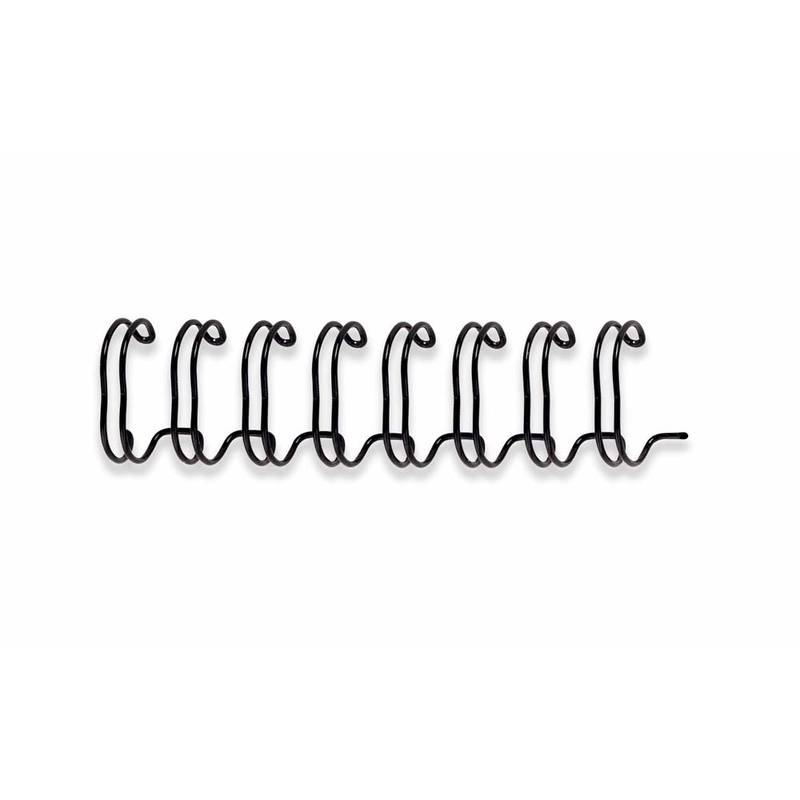 Spiralrygge Fellowes 3:1 wire 14mm sort A4 100stk/pak