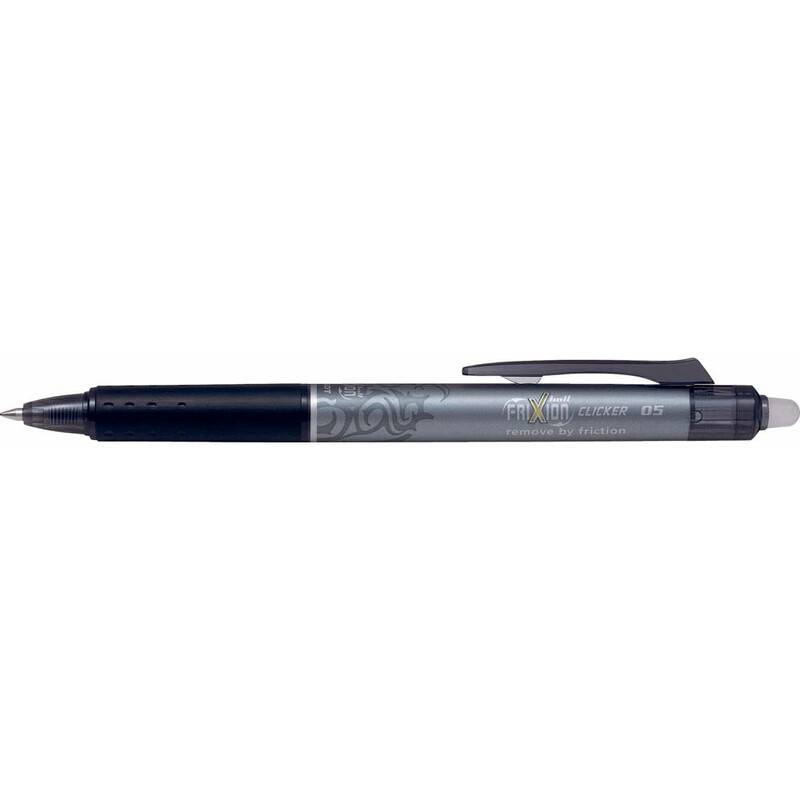 Kuglepen Pilot FriXion Clicker sort fine 0,5mm