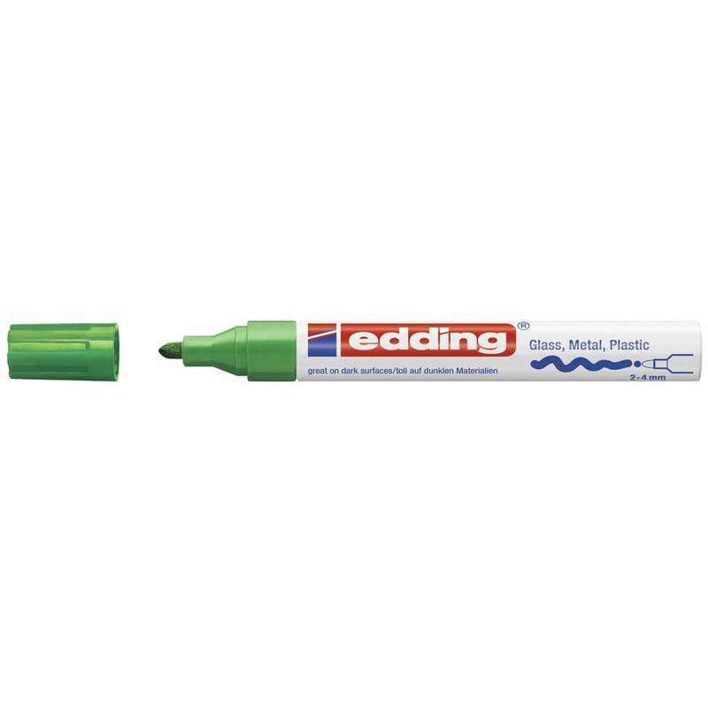 Paint marker Edding 750 permanent gr&oslash;n 2-4mm rund spids