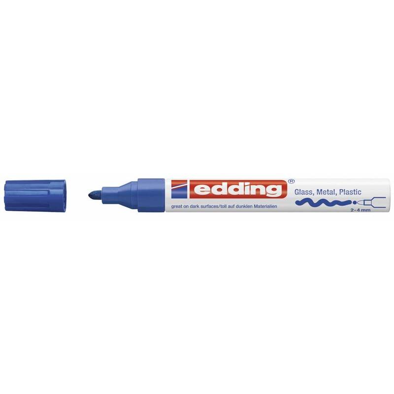 Paint marker Edding 750 permanent bl&aring; 2-4mm rund spids