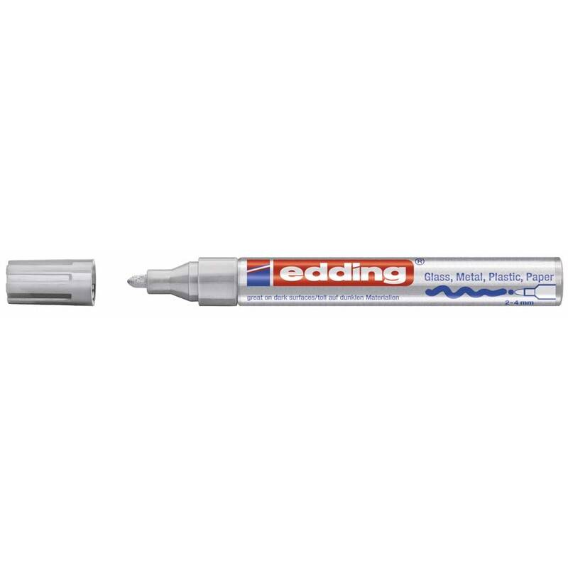 Paint marker Edding 750 permanent s&oslash;lv 2-4mm rund spids