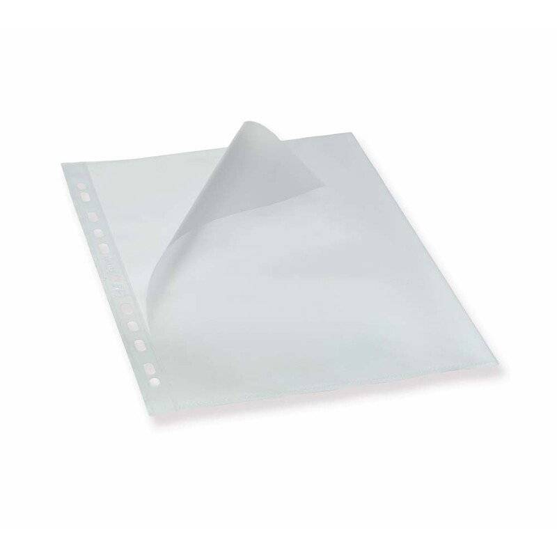 Plastlomme Bantex A4 0,12mm &aring;ben top/ven. pr&aelig;g 100stk/pak