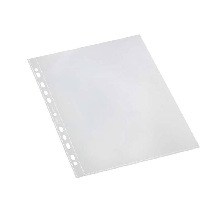 Plastlommer Bantex A4 glasklar 0,06mm &aring;ben top 100stk/pak