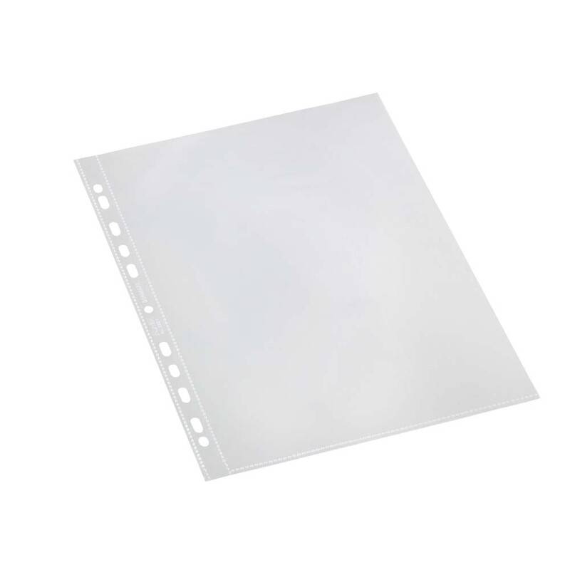 Plastlommer Bantex A4 glasklar 0,11mm &aring;ben top 100stk/pak