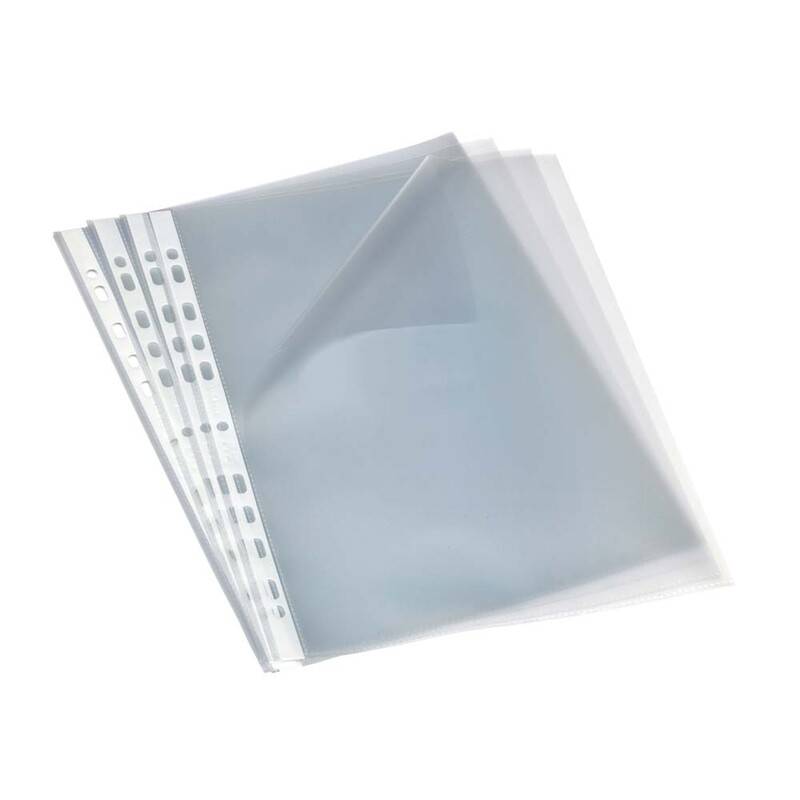 Plastlommer A4 &aring;ben top/ venstre side 0,09mm 100stk/pak