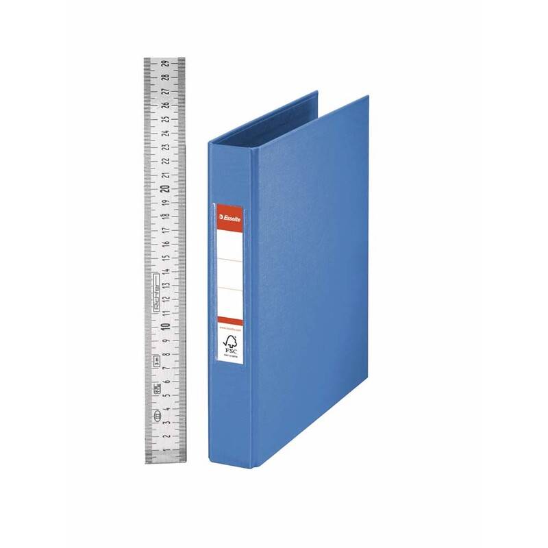 Ringbind Esselte PP bl&aring; A5 25mm 2-rings 47685
