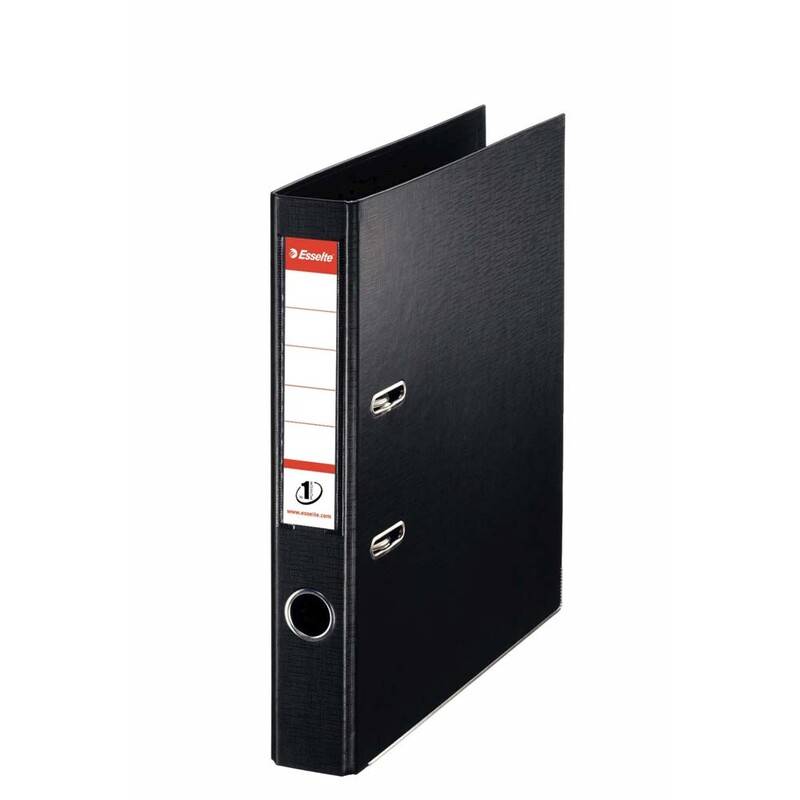 Brevordner Esselte No.1 Power sort A4 smal