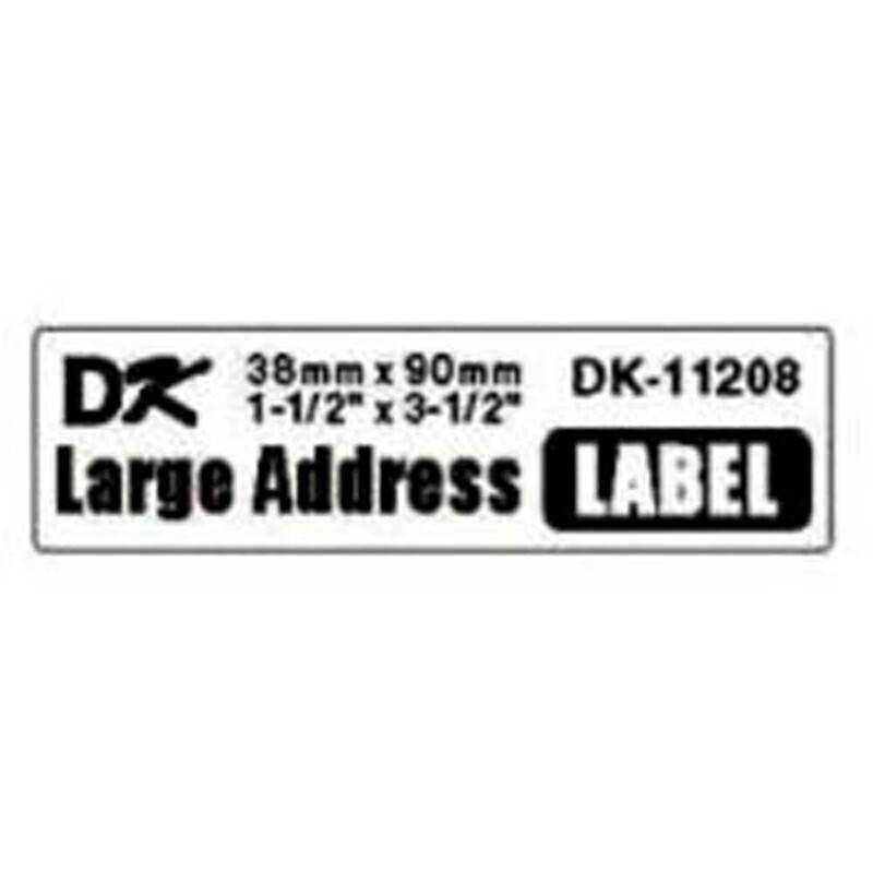 Label Brother hvid DK11208 38x90mm adresse 400stk/rul