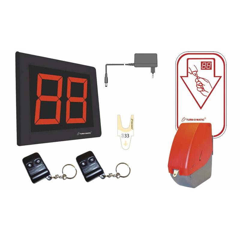 K&oslash;-nummersystem startpakke m. display R&oslash;d dispenser D900