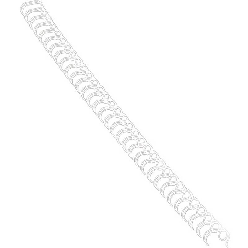 Spiralrygge Fellowes 3:1 wire 8mm hvid A4 100stk/pak