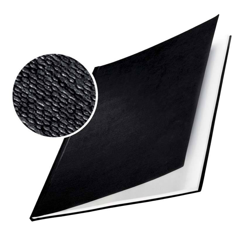 Skinneomslag Leitz karton 10,0mm sort 10stk/pak