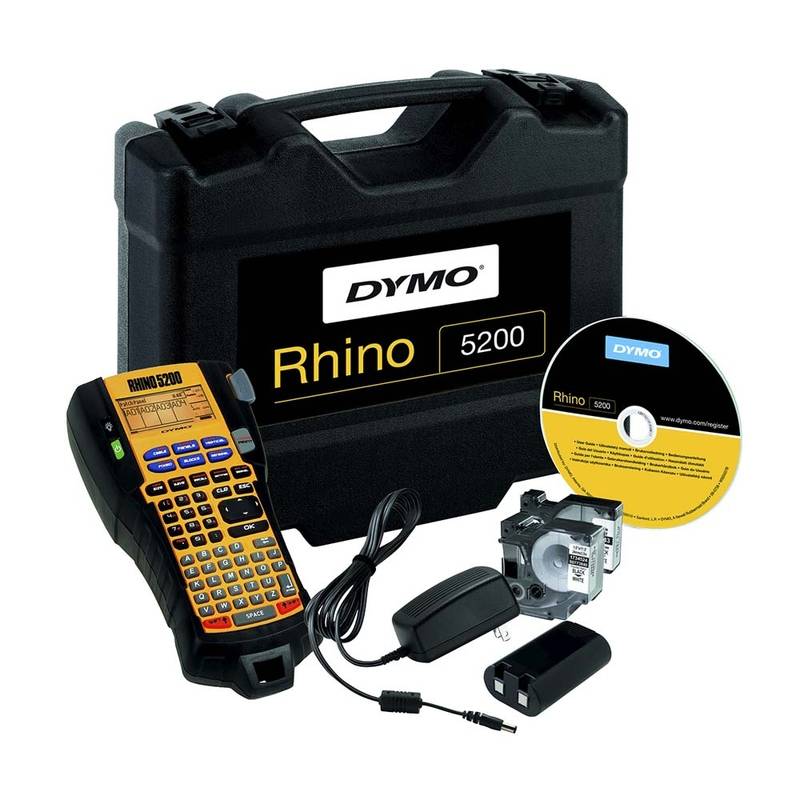 Labelprinter DYMO Rhino 5200 proff. kit m/tilbeh&oslash;r