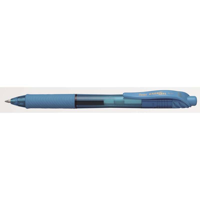 Rollerpen Pentel EnerGelX lysbl&aring; 0,7mm BL107